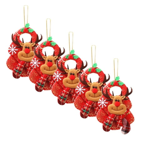 

Dezsed Christmas Decorations Christmas Deer Snowman Christmas Tree Decorations Pendant Red