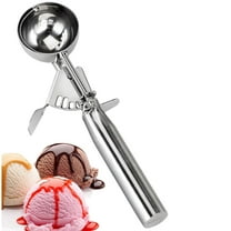UPOUART Silver Cookie Scoop with Scooping Ice Cream for Friends 1Pack