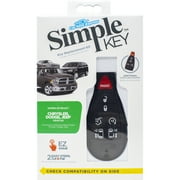 Car Keys Express Chrysler and Dodge Simple Key 7-Button Fobik with Emergency Insert and Optional 5-Button Pad