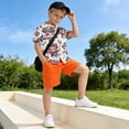 thumbnail image 5 of Dailycode Small Short Sleeve Button Down Shirts Pirate Bear and Book Casual Shirt 3-10 Years, 5 of 9