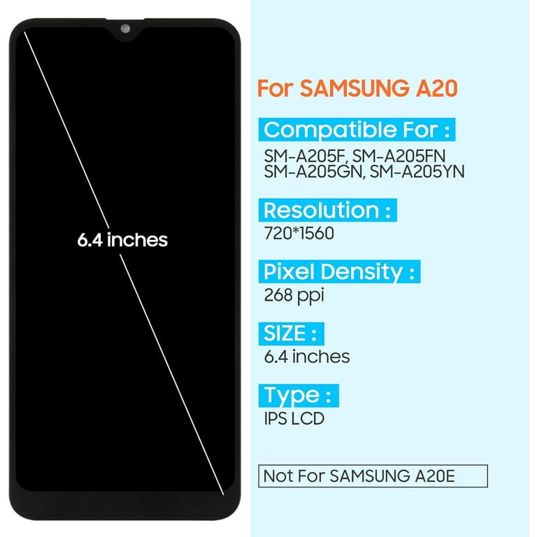 AGCUT LCD Screen Replacement with Repair Tools for Samsung Galaxy