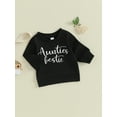 thumbnail image 3 of Liacowi Baby Boys Girls Halloween Outfits 3 6 12 18 24 Months Infant Autumn Winter Sweatshirts Long Sleeve Round Neck Letter Print Pullovers Infant Fall Loose Fit Tops, 3 of 8