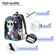 thumbnail image 3 of Goofa The Nightmare Before Christmas Pattern Durable Canvas Daypack - High-Quality Vintage Backpack, Compact & Versatile for Travel and Everyday Use-Small, 3 of 5