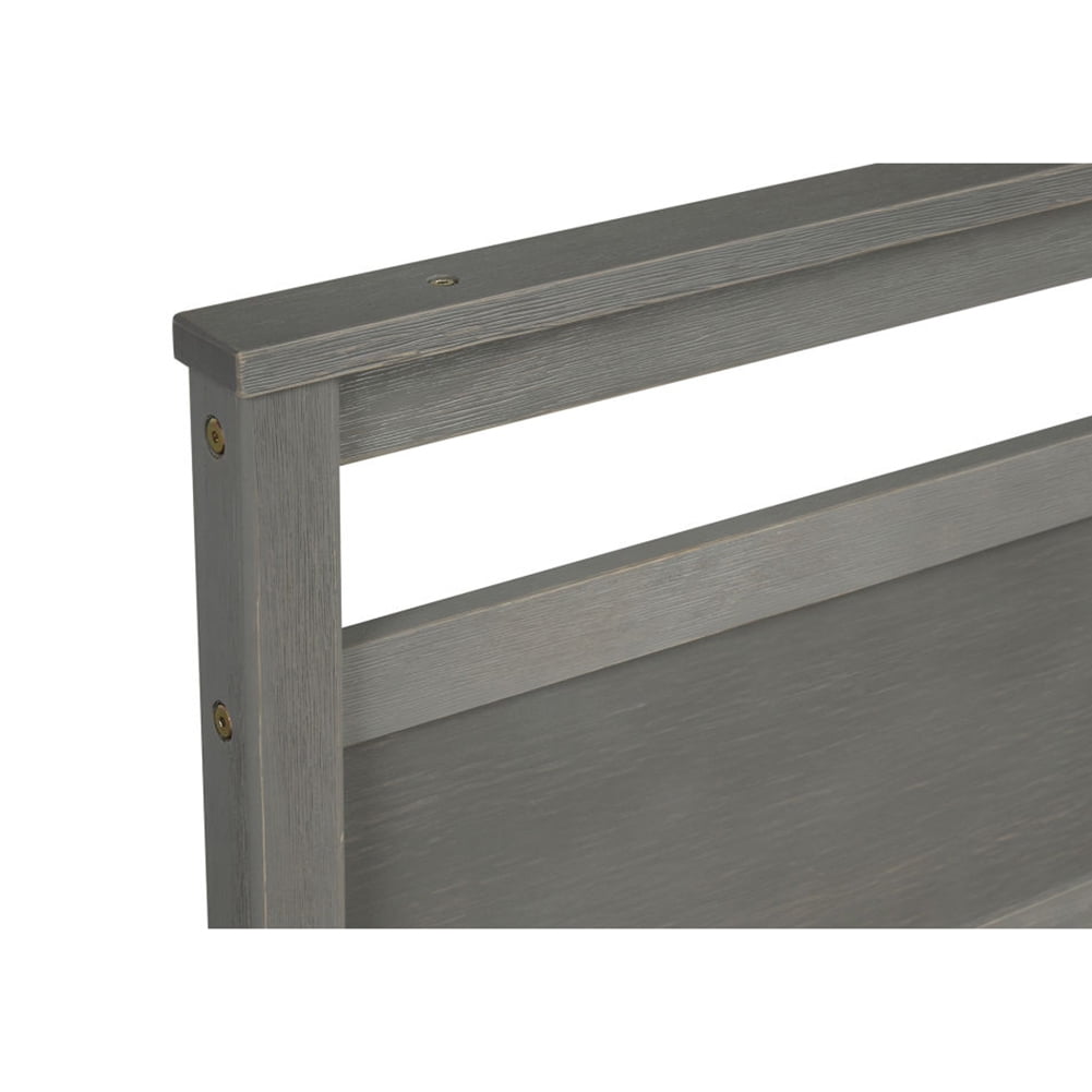 Kepooman Home Twin Platform Sleigh Bed Frame with Trundle and Headboard for Bedroom Study Room, Easy to Use, Gray Kepooman Home Twin Platform Sleigh Bed Frame with Trundle and Headboard for Bedroom Study Room, Easy to Use, Gray