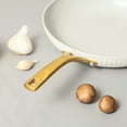 thumbnail image 3 of Thyme & Table 12" Non-Stick Signature Ribbed Fry Pan- White & Gold, 3 of 8