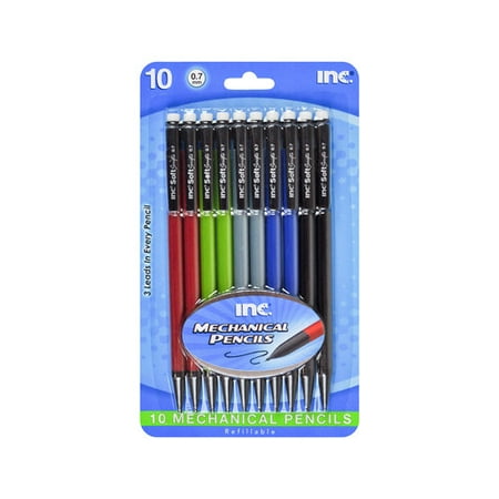 Mechanical Pencils, 0.7mm, 10pk