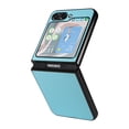 thumbnail image 6 of Case for Samsung Galaxy Z Flip 5 5G, Classic PU Leather Back Cover Drop Protective Shell Slim Fit Shockproof Phone Case Cover for Samsung Galaxy Z Flip 5 - Skyblue, 6 of 10