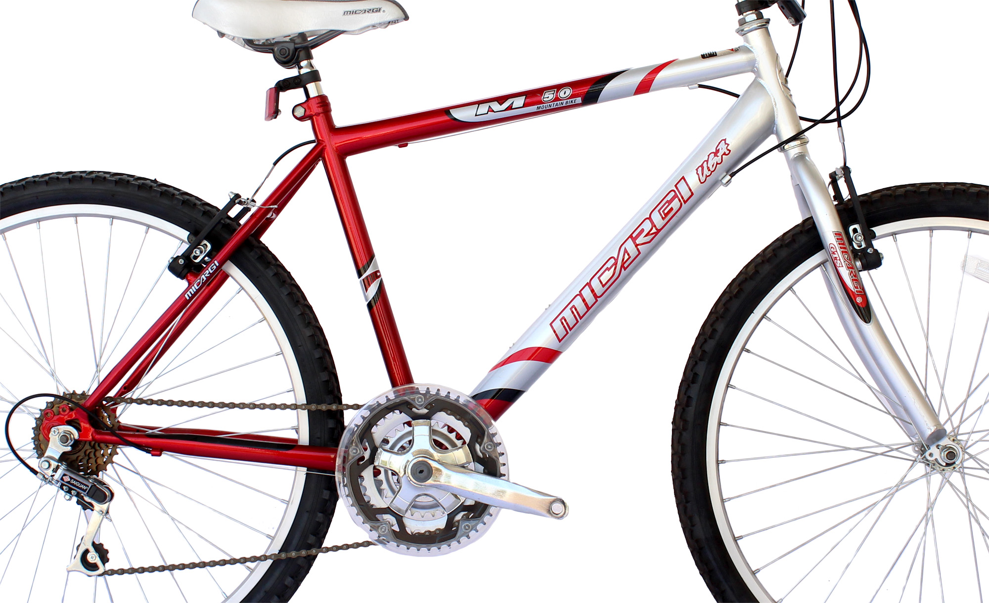 Wonder Wheels 26 Inch Mountain Bike MTB 18 Speed Bicycle, Bike, Steel Frame Alloy Rims 36 H - Burgundy - image 2 of 7