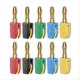 thumbnail image 1 of 10 Conectores Tipo Banana de 4 mm de Conexión Rápida de Alta Corriente, Chapados en , para Pruebas Eléctricas de 32 A, 1 of 5