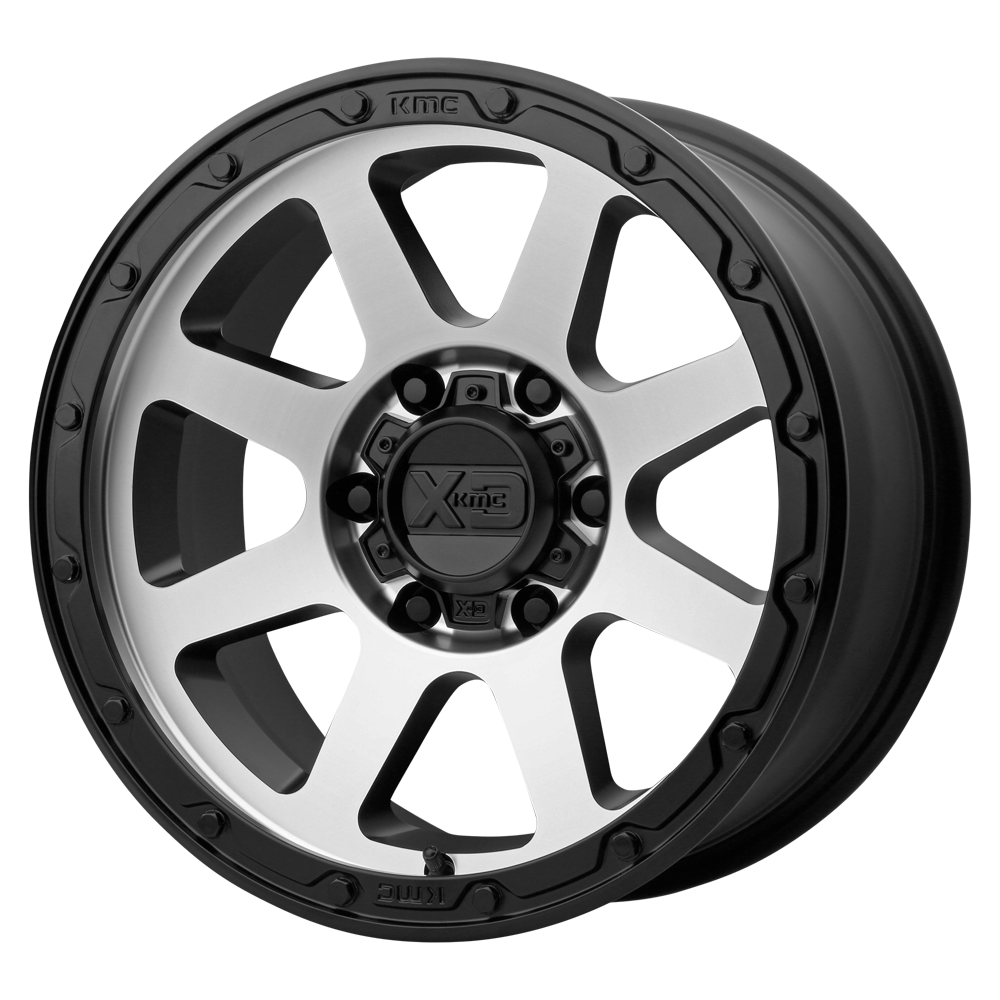 XD Series by KMC Wheels Addict 2 18X8.5 5X150.00 Matte Black Machined