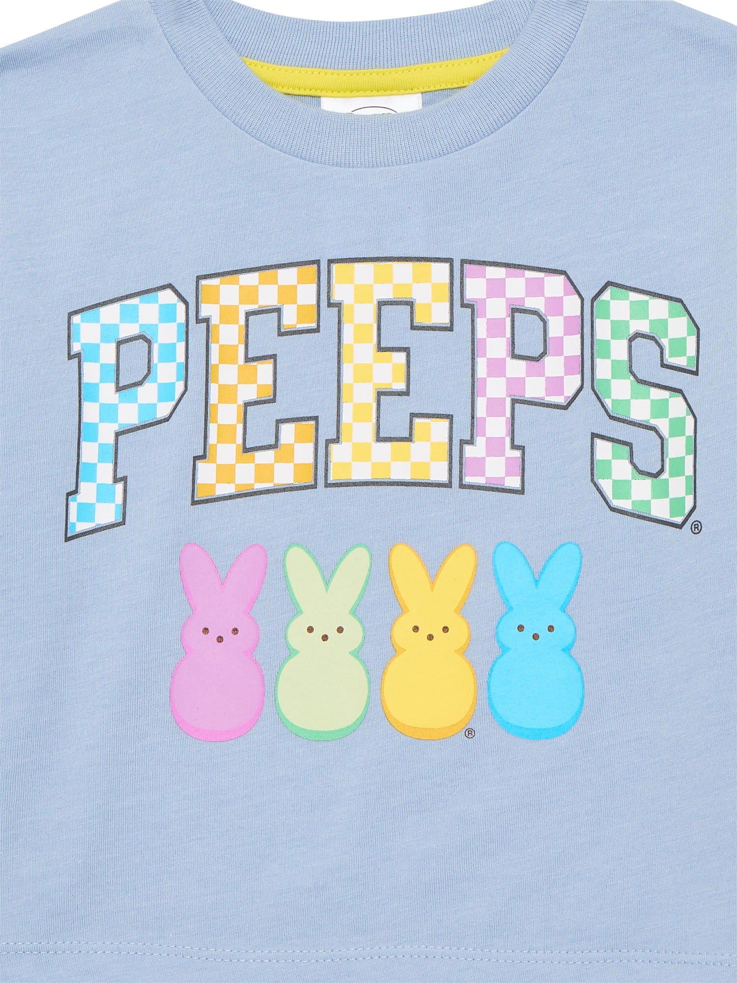 Easter Peeps Unisex Toddler Graphic Tee with Short Sleeves, Sizes 12M-5T