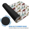thumbnail image 6 of Long Mouse Pads for Desk,White Dinosaur Silhouette Pattern Desk Mats on Top Of Desks, Desk Mouse Pad Extra Large with 3mm Non-Slip Base and Stitched Edge for Gaming,Office,Work,Home 31.5"x11.8", 6 of 6