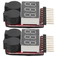thumbnail image 2 of Shisuyan 2pcs Lipo Battery Checker Rc Battery Tester Lipo Alarm Low Voltage Tester Monitor Checker, 2 of 9