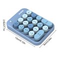 thumbnail image 5 of Ajazz AK18 2.4G Mini teclado numérico inalámbrico Laptops Teclado numérico portátil Operación silenciosa Batería de larga duración Accesorios para teclado Azul Noticed EL005324-06B, 5 of 5
