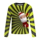thumbnail image 4 of Blusas y camisas de manga larga con cuello redondo para hombre, estilo casual, cuello redondo, manga larga, camiseta estampada de Halloween, blusa de poliéster para hombre., 4 of 5