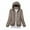 Beige, variant on BXINGOHAI Womens Solid Puffer Jacket Full Zip Up Long Sleeve Hooded Coats Fall Winter Keep Warm Tops Lightweight Jackets Pink,S