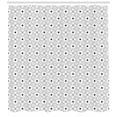 thumbnail image 2 of Modern Shower Curtain, Contemporary Intertwining Streaks and Circles on a Plain Background, Fabric Bathroom Set with Hooks, 69W X 84L Inches Extra Long, Charcoal Grey and White, by Ambesonne, 2 of 2