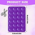 thumbnail image 2 of 2 Pcs Silicone Suction Phone Case Adhesive Mount, Suction Phone Case Mount Anti-Slip Hands-Free Mobile Accessory Phone Accessory Holder (Purple), 2 of 5