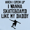 thumbnail image 2 of CafePress - Skateboard Like My Daddy Body Suit - Baby Light Bodysuit, Size Newborn - 24 Months, 2 of 4