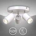 thumbnail image 2 of 3-Bulb LED Ceiling Spotlight, Adjustable & Rotating, White, Bulbs Excluded, 2 of 5