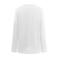 thumbnail image 5 of WILLBEST Hauts pour Femmes Tendance Automne T-Shirts à Manches Longues Surdimensionnés Décontractés Col Rond Tunique Douce, 5 of 5