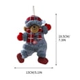 thumbnail image 3 of RKZDSR Christmas Decorations Indoor-Christmas Decorations Old Man Snowman Deer Bear Figure Pendant Decoration Window Door Hanging Layout Props, 3 of 4