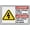 Warning Sign 2, variant on Bilingual Danger High Voltage Keep Out Sign 8"x12", Aluminum Tin Warning Signs for Home Outdoor Garden, High Visibility Bilingual Electrical Sign