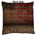 thumbnail image 2 of PKQWTM Wooden American Vintage Stage American Flag Reversible Mermaid Cushion Cover Home Decor Sequin Pillow Case Size 16x16 inches, 2 of 2