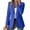 Sky Blue, variant on Womens Long Blazer With Shoulder Pads Slim Fit Casual Single Breasted Tailored Suit Jacket M Size Sky Blue