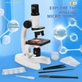 thumbnail image 2 of potrochi Compound Microscope Powerful Biological Microscopes for School Laboratory Home Education,300X-1200X Microscopes for Kids Students Adults, with Microscope Slides Set, Phone Adapter, 2 of 8
