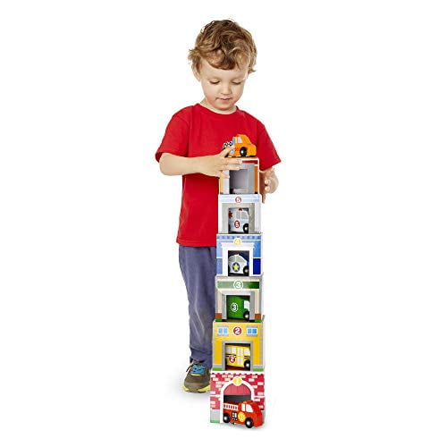 melissa and doug nesting and sorting buildings and vehicles