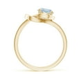 thumbnail image 2 of Angara Natural 0.72 Ct. Aquamarine Solitaire Ring in 14K Yellow Gold for Women (Ring Size: 3.5), 2 of 10