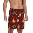 thumbnail image 2 of Fotbe Fire Extinguisher Pantalones Cortos de Pijama para Hombre, Ropa de Dormir, Pantalones de Pijama Cortos para Hombre-3X-Large, 2 of 6