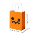 thumbnail image 3 of Halloween Candy Gift Bags,Pumpkin Style Kraft Paper Candy Goodie Bags with Handle,Perfect for Candy,Treats,and Party Favors, 3 of 5