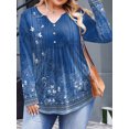 thumbnail image 4 of Weardear Womens Plus Size Long Sleeve Shirts V Neck Fall Tunic Tops for Dressy Casual, 4 of 6