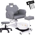 thumbnail image 1 of Chaise de Pédicure avec Bassin pour Pieds, Bain de Pieds de Massage Hydraulique avec Rotation à 360°, Unité de Pédicure Réglable en Hauteur, 1 of 6