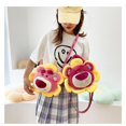 thumbnail image 1 of 30cmKawaii Genuine Disney Flower Fairy Strawberry Bear Plush Shoulder Bags Cute Soft Cartoon Plush Tote bag kids birthday gifts zhangyuxiang LED, 1 of 2