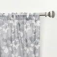 thumbnail image 7 of Nicole Miller New York Dara Light Filtering, Semi Sheer Rod Pocket Curtain Panels, 54"x84", Grey, Set of 2, 7 of 7