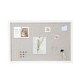 thumbnail image 1 of KFFKFF Panneau en Liège Blanc 30"x20 Pouces avec Surface en Lin - Panneau de Messages Mural Chic pour la Résidence, les Établissements d'Enseignement, les Lieux de Travail - Panneau d'Annonce Sophistiqué et Pratique, 1 of 9
