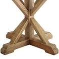 thumbnail image 3 of Pemberly Row 47" Round Modern Pine Wood Dining Table in Brown, 3 of 5