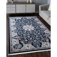 thumbnail image 1 of Rugs.com Rabia Collection Rug – 10' x 13' Navy Blue Low Rug Perfect For Living Rooms, Large Dining Rooms, Open Floorplans, 1 of 9
