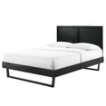 thumbnail image 1 of Platform Bed Frame, Twin Size, Wood, Black, Modern Contemporary Urban Design, Bedroom Master Guest Suite, 1 of 10