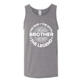 thumbnail image 2 of Wild Bobby, Uncle Man Myth Legend Funny Dad Uncle Papa Granpa Dad Gift, Father's Day, Men Graphic Tank Top, Heather Grey, Small, 2 of 4