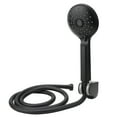 Matte Black Handheld Showerhead with Showerhead Holder Bracket Hose