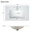 thumbnail image 6 of ENSHUI 30-Inch Bathroom Vanity With Soft Close Glass Door, Adjustable Shelves, and 3 Drawers, Black, 6 of 11