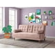 thumbnail image 1 of Sofá Cama Makora Zambroni Con Memory Foam, Color Palo De Rosa, Velvet Respaldo Reclinable De 3 posiciones., 1 of 10