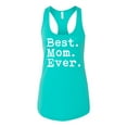 thumbnail image 2 of Wild Bobby, Proud Best Mom Ever, Mother's Day, Women Racerback Tank Top, Tahiti Blue, X-Large, 2 of 3