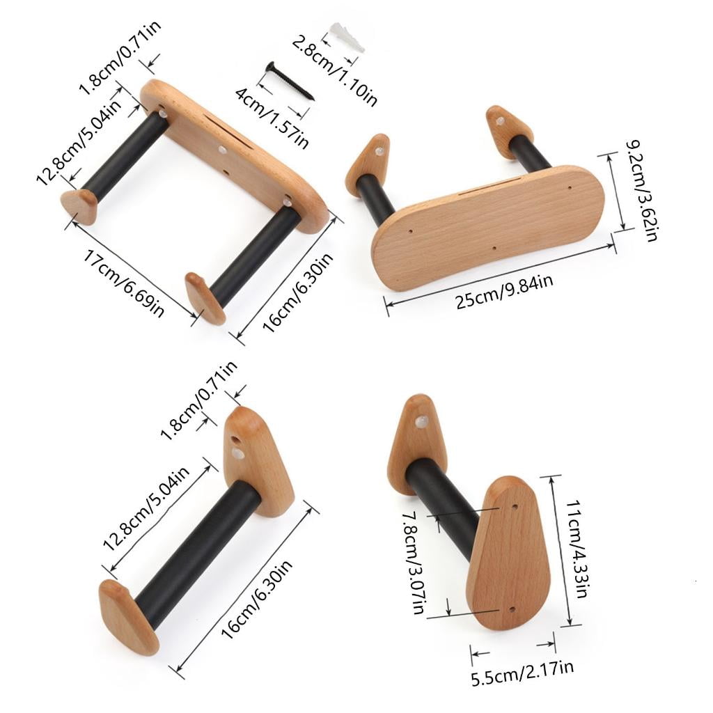 Yihuala Guitar Wall Hangers Hook with Hygrometer Guitar Ukuleles Wall Mount Holder Wall Display Stand for Musical Instrument