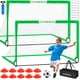 thumbnail image 1 of Set de 2 arcos de fútbol VAVOSPORT 6'x4' para niños, portátiles y plegables, red de fútbol emergente para prácticas y juegos al aire libre con balón y conos para niños y jóvenes, 1 of 6