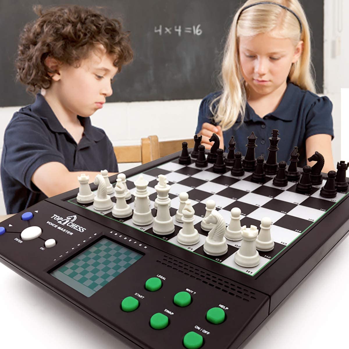 Top 1 Chess Electronic Chess Set | Chess Sets for Adults | Chess Set for Kids | Voice Chess Computer Teaching System | Chess Strategy Beginners Improving | Large Screen Learning Chess Set Board Game - image 4 of 7